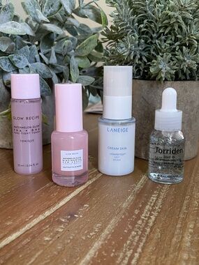 K-Beauty - Glow Recipe Glass Skin Set ✨ Laneige, Torriden Mini Hydrating Routine